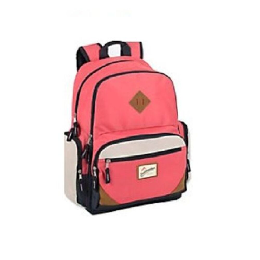 Trailmaker Peach Duo Compartment Backpack with Laptop Sleeve